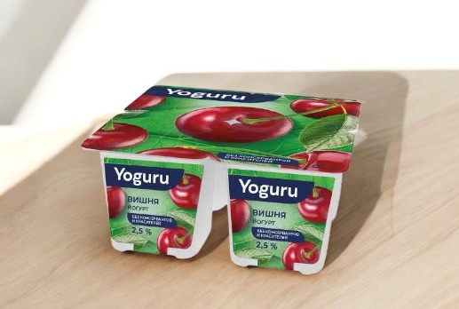 Йогурт “YOGURU” 2,5% стакан 125 г вишня