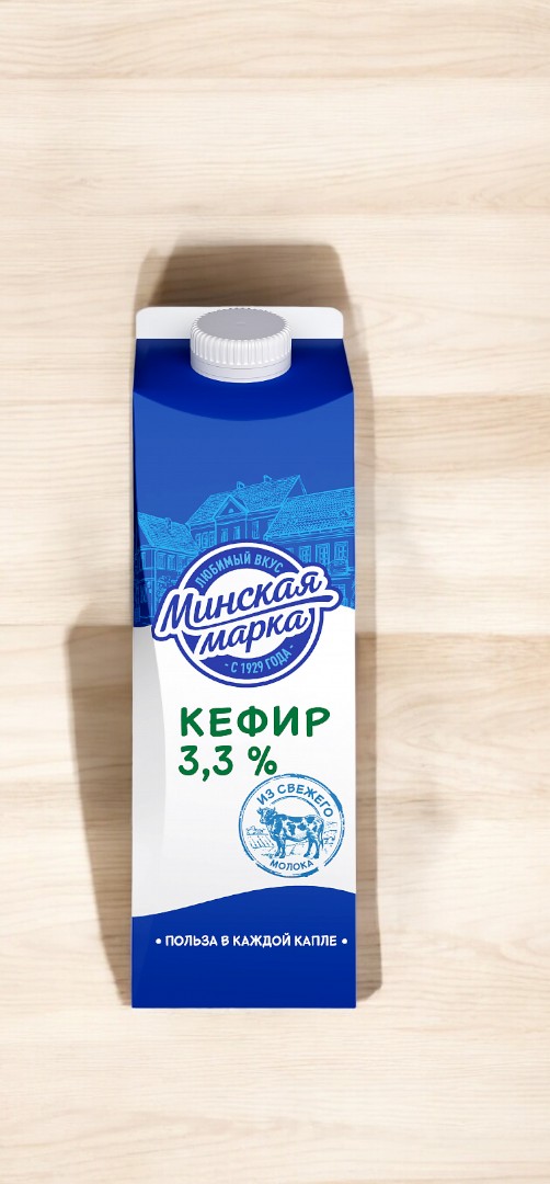 Кефир “Минская марка” 3,3% пюр-пак 1,0 кг