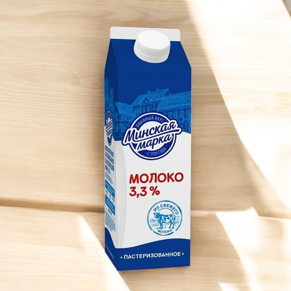 Молоко паст. “Минская марка” 3,3% пюр-пак 1,0 л