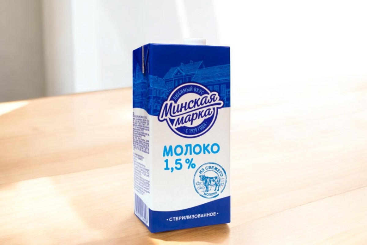 Молоко стер. “Минская марка” 1,5% фибропак 1 л