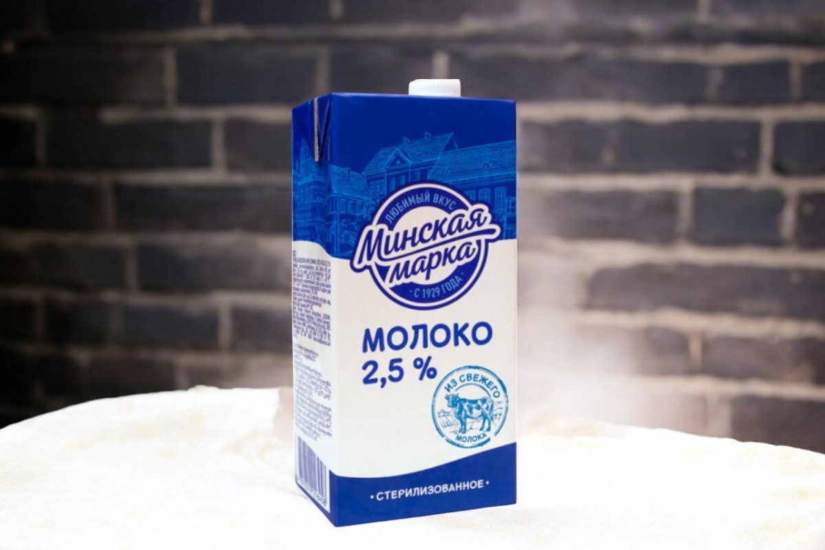 Молоко стер. “Минская марка” 2,5% фибропак 1 л