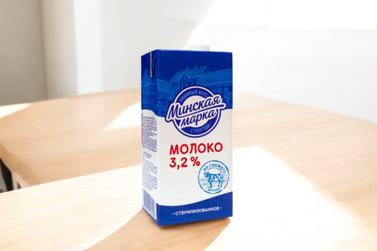 Молоко стер. “Минская марка” 3,2% фибропак 1 л