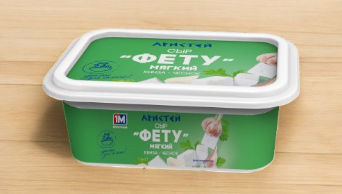 Сыр “Фету” 45,0% стакан 250 г кинза-чеснок