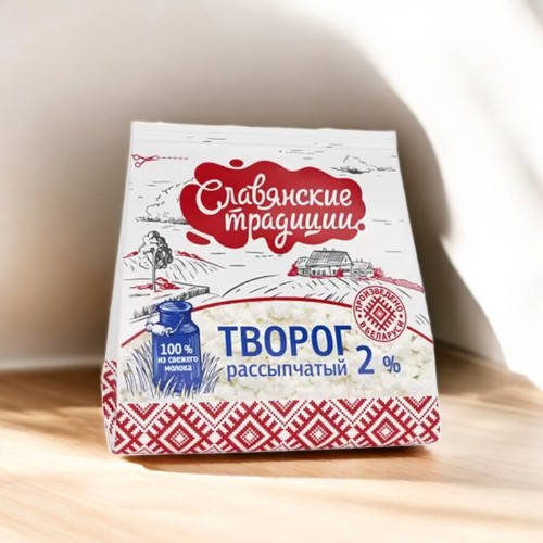 Творог рассыпчатый “Слав. Традиции” 2,0% 350 г