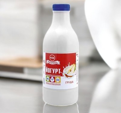Йогурт с фрукт. наполн. Груша м.д.ж. 1,5%, ПЭТ-бут., 500г