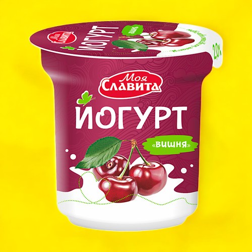 Йогурт “Вишня” 2%, п/ст 140 г