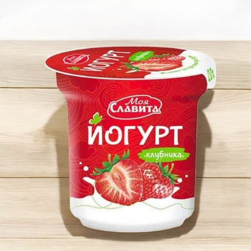 Йогурт “Клубника” 2%, п/ст 140 г