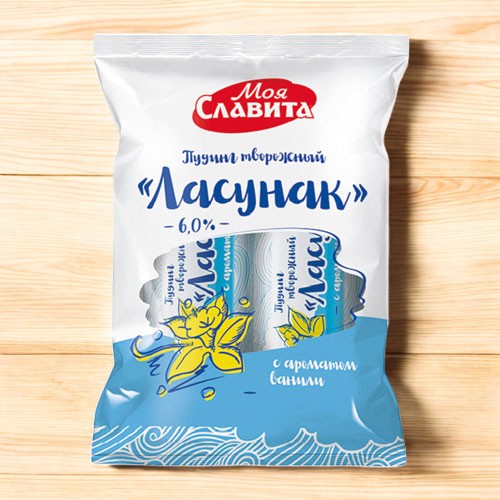 Пудинг творож. “Ласунак” 6% ваниль, п/пл 2 шт. по 100 г