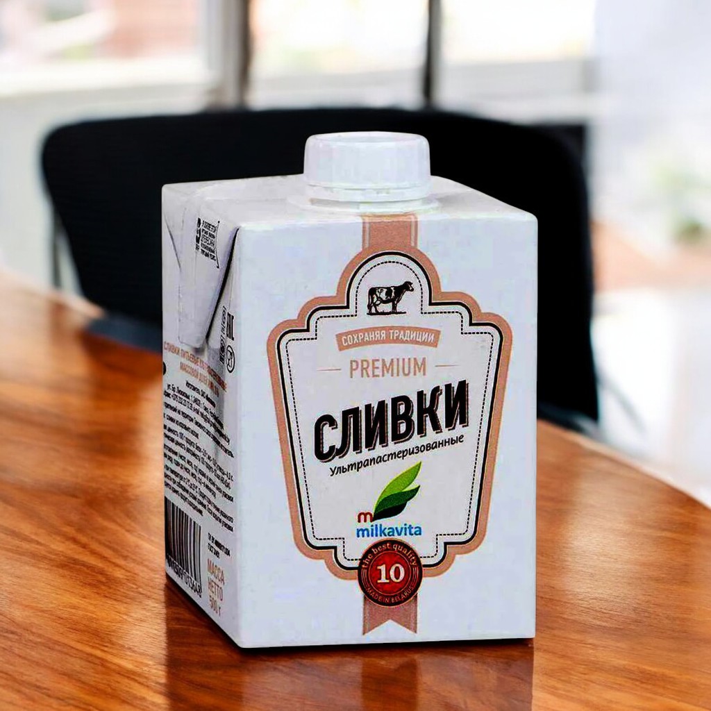 Сливки пит. ульт/паст. 10% пакет ТБАС 1,0 л.