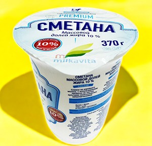 Сметана 10% п/пл 400 г
