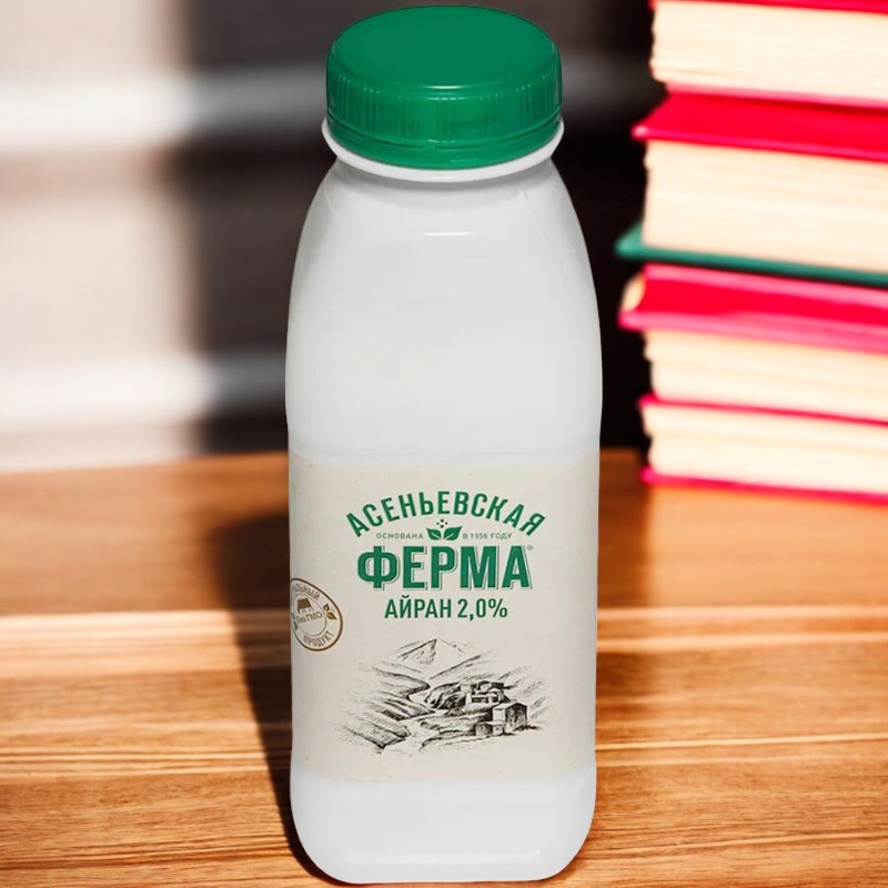 Айран «Асеньевская ферма» 2% 330 гр.