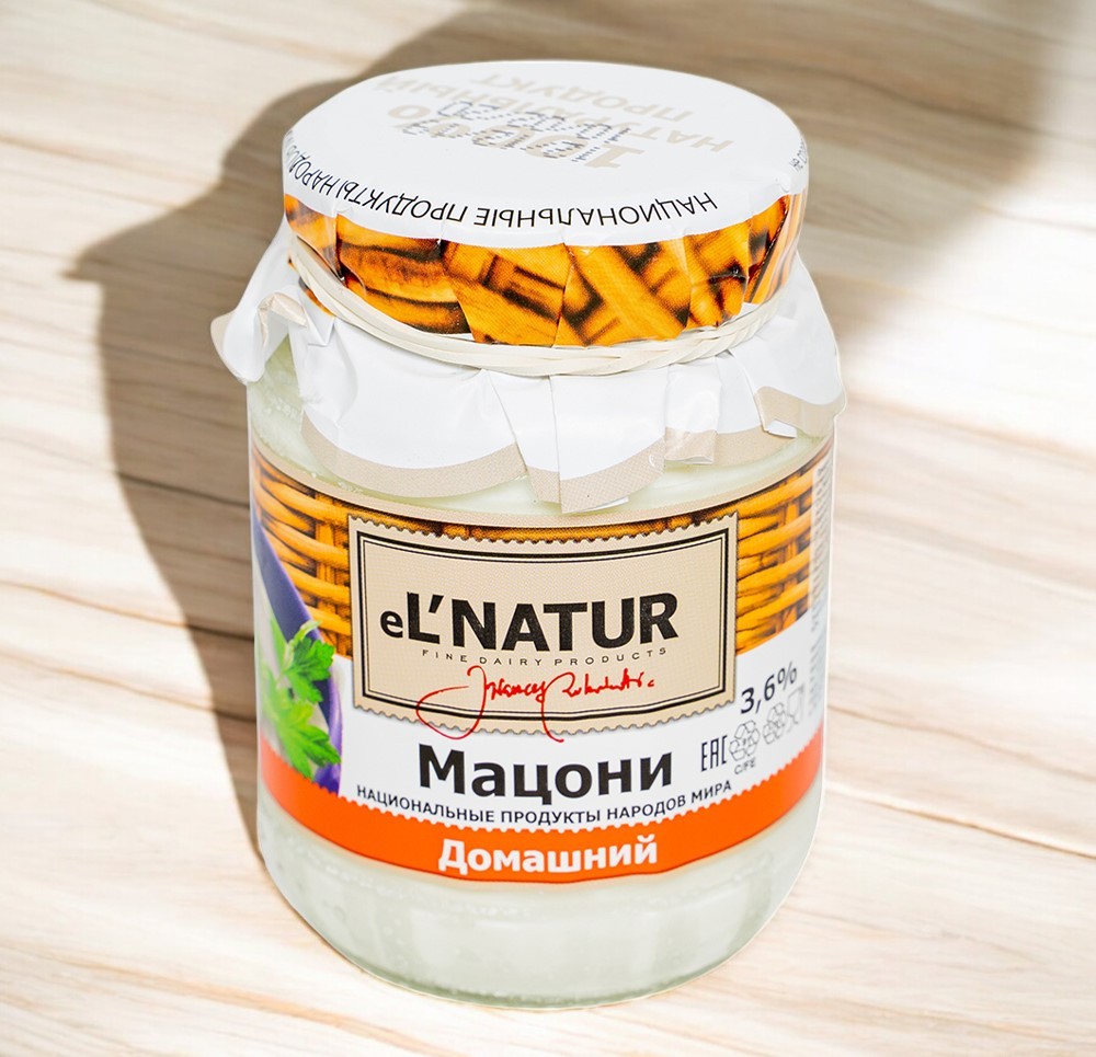 Мацони Эльнатюр Домашний 500 гр. 3,6%