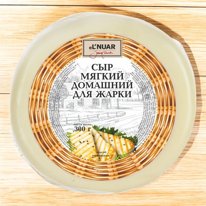 Сыр мягкий “Домашний” для жарки 300 гр eL`NUAR