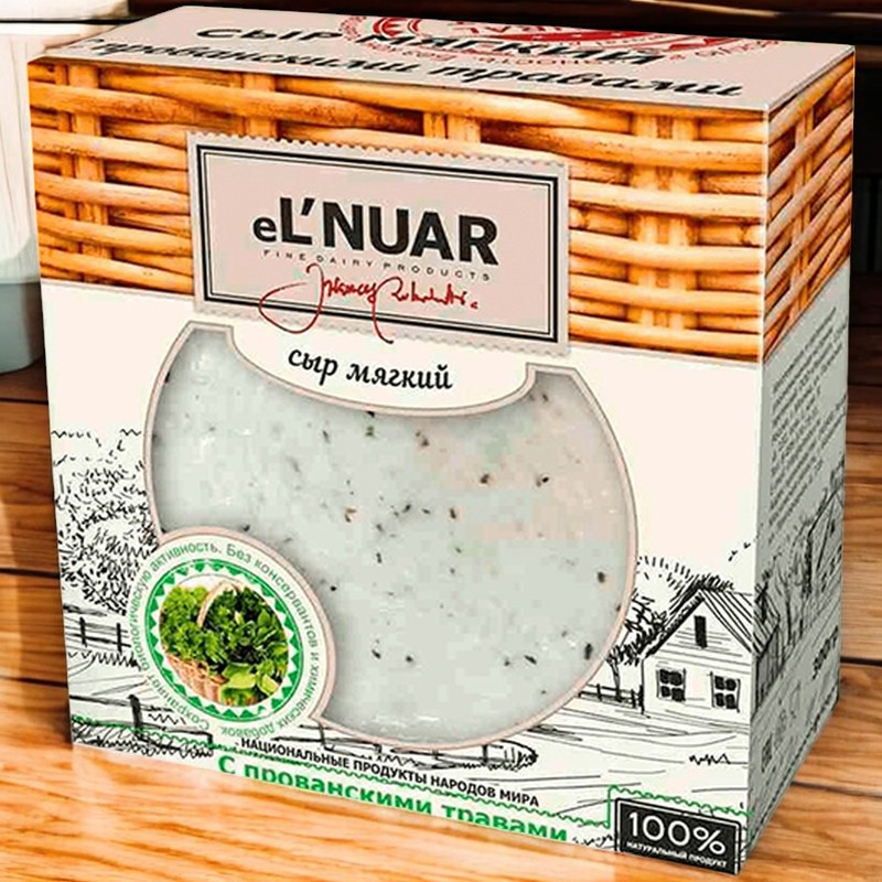 Сыр мягкий “С прованскими травами” 300 гр eL`NUAR