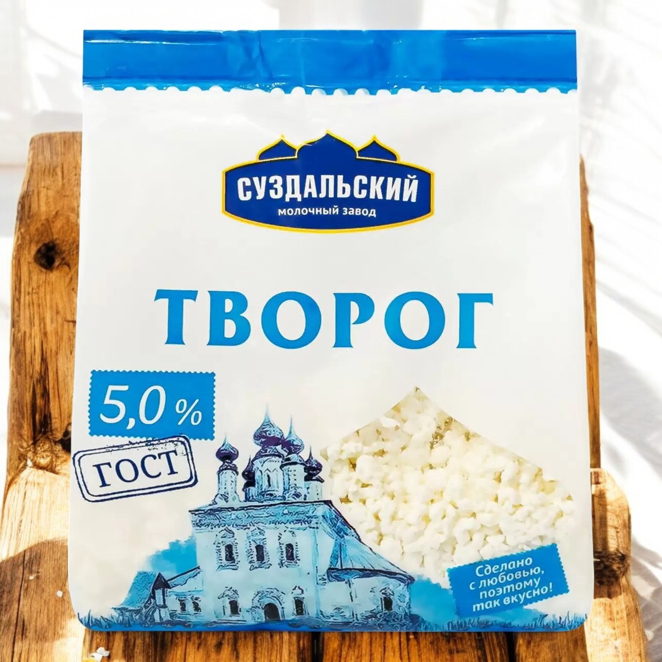Творог пакет 5% 0.270кг (21 сут)