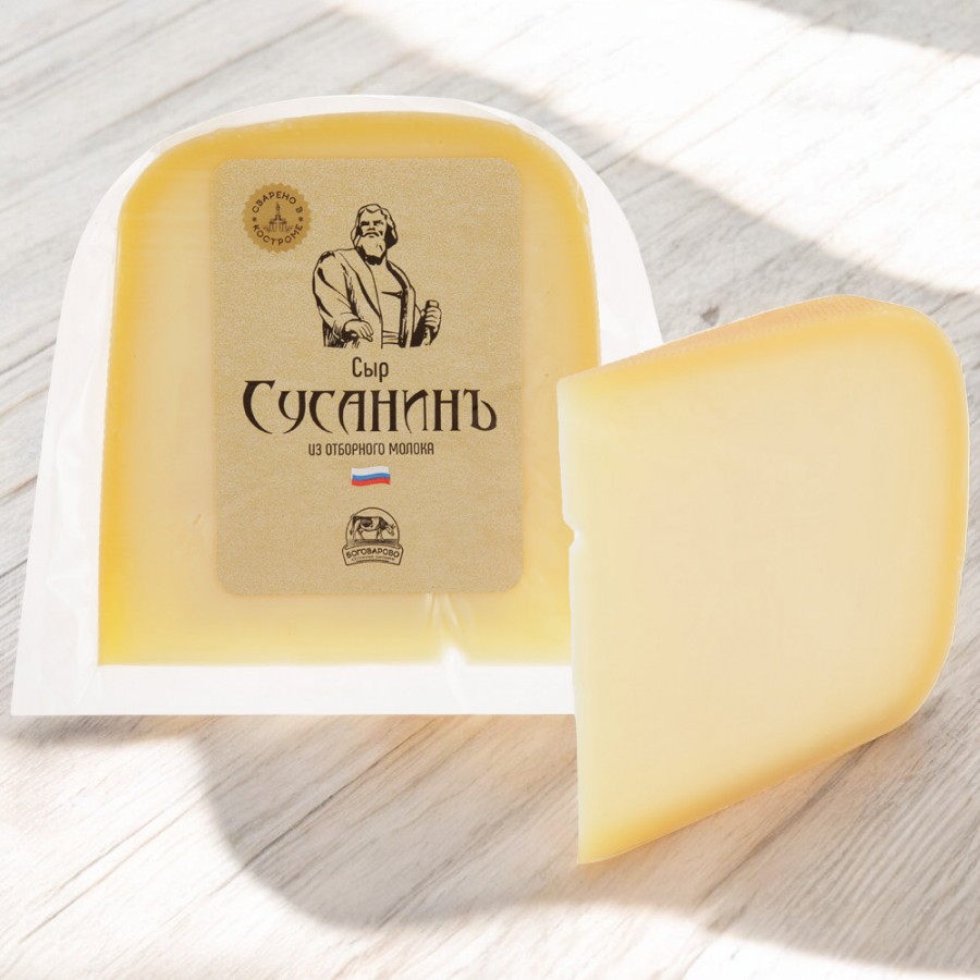 КОСТРОМА Сыр СУСАНИНЪ 50% 245гр (90 сут) кусок флоупак