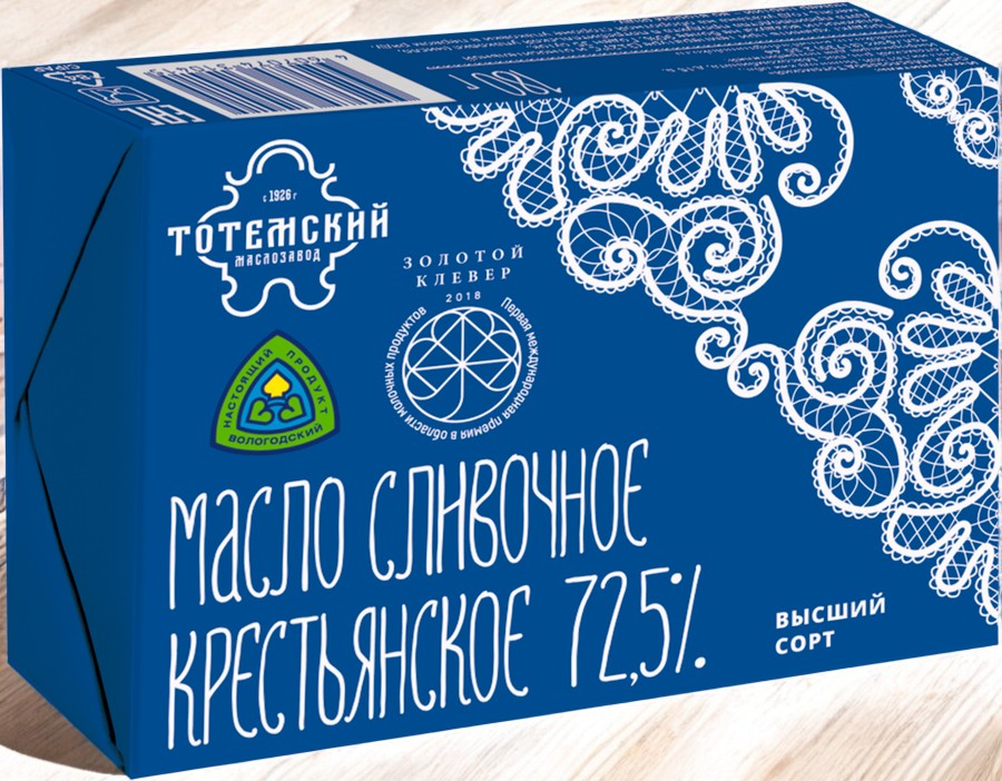Масло Крестьянское 72,5% вес 5 кг блок (10 сут)