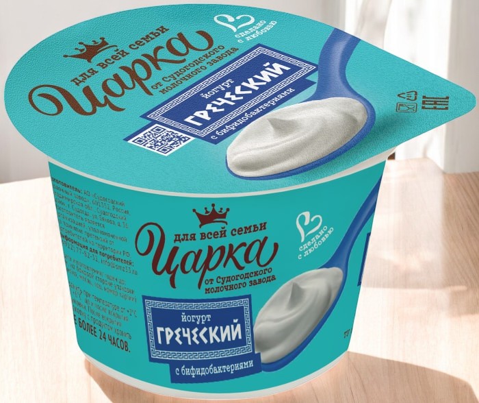 Йогурт ГРЕЧЕСКИЙ 6% 140гр (14 сут) п/стакан