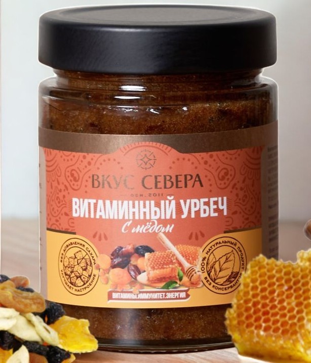 Урбеч витаминный с МЕДОМ 300г (12 мес) ст/банка