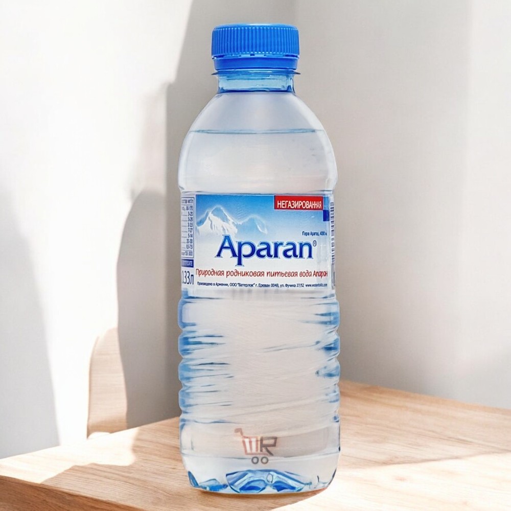 Вода родниковая АПАРАН высшей категории н/газ 0,33л (2 года) ПЭТ бут спорт крышка Армения