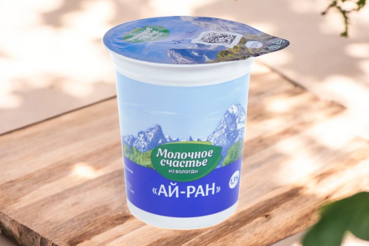 АЙ-РАН с солью кисломолочный 1,3% 200гр (30 сут) стакан