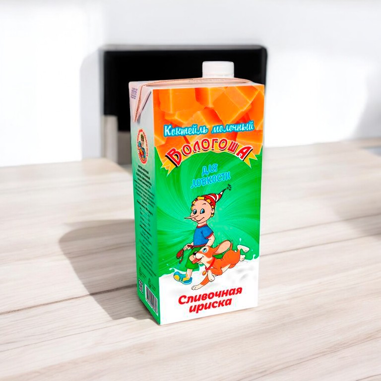 Коктейль ультрапаст молочный СЛИВОЧНАЯ ИРИСКА  2,5% 1л (360 сут) с кр.