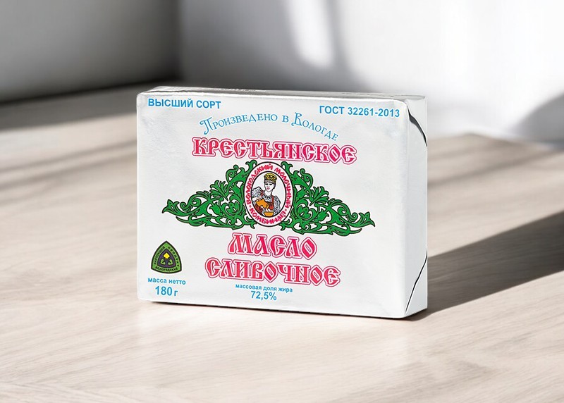 Масло Крестьянское 72,5% 180гр (35 сут)