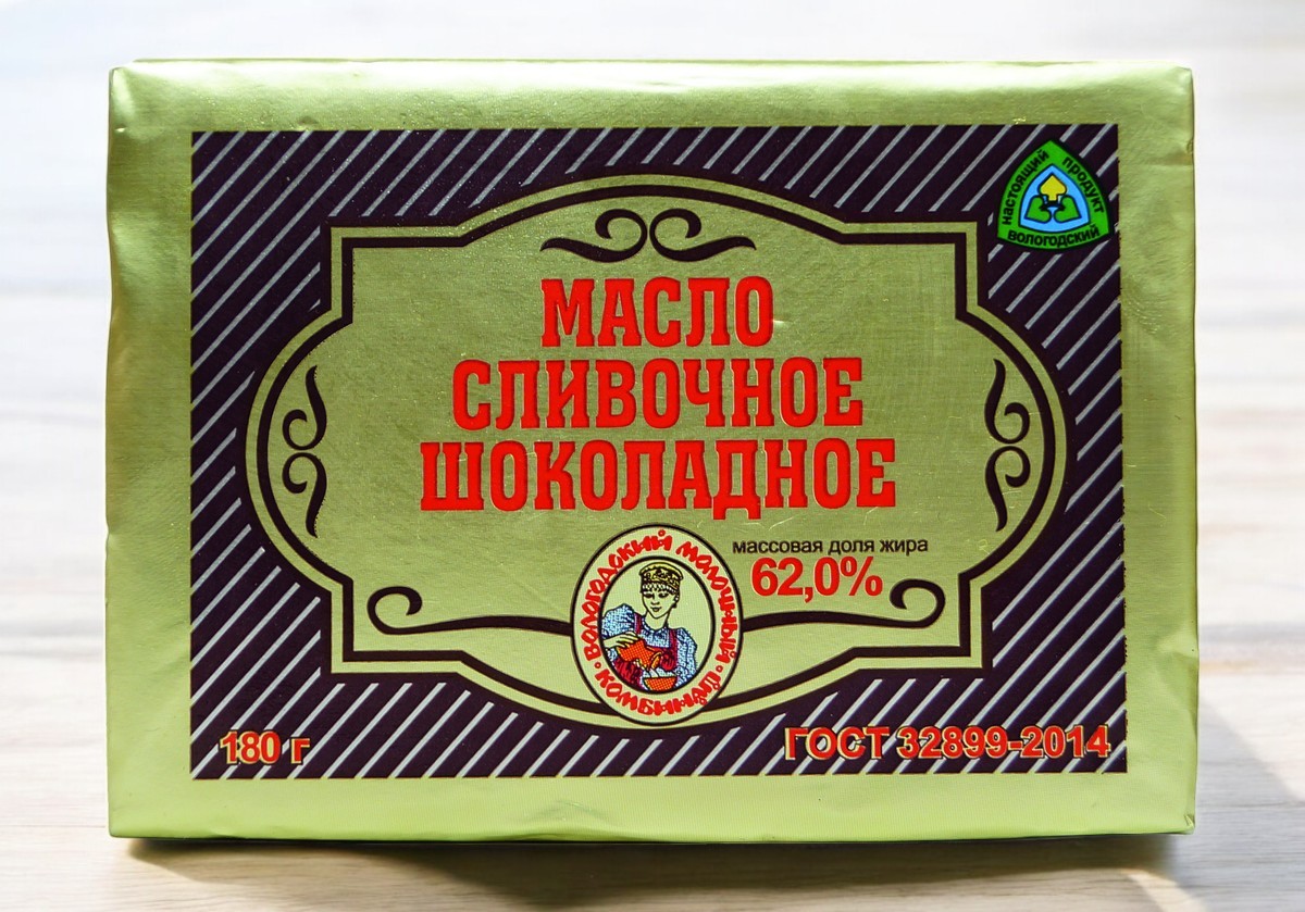 Масло Шоколадное 62,0% 180гр (25 сут)