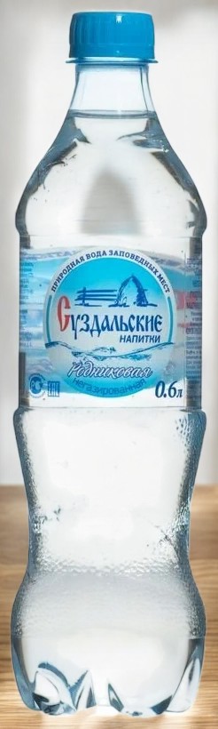 Минеральная вода родниковая (без газа) 0,6л  (12 мес) Суздальские напитки