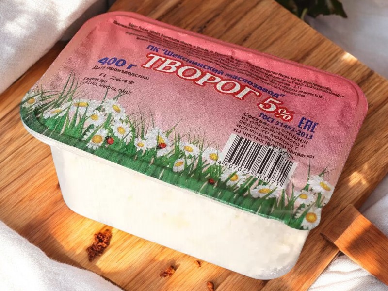 Творог 5% 400 гр, пл/контейнер
