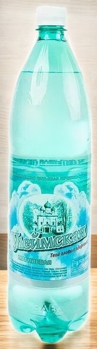 Вода минеральная «Улеймская Магниевая» 0,5 л газ (зеленая)