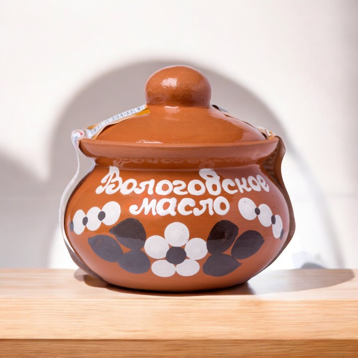 Масло “Вологодское” 82,5% 350 гр, кер/горшочек