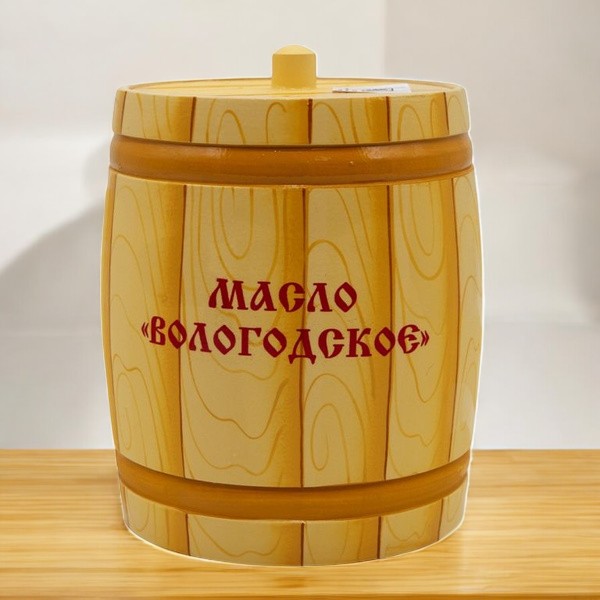 Масло “Вологодское” 82,5% 450г бочонок досочка