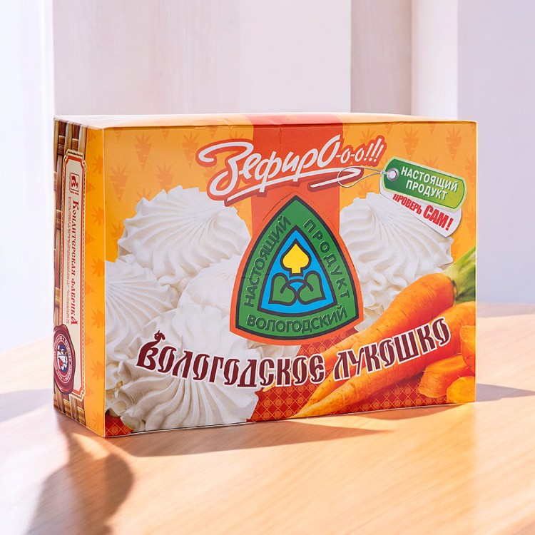 Зефир Вологодское лукошко с МОРКОВЬЮ 0,240 (2 мес) коробка