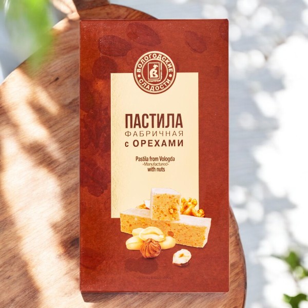 Пастила Фабричная с ОРЕХАМИ 0,255 (4 мес) коробка