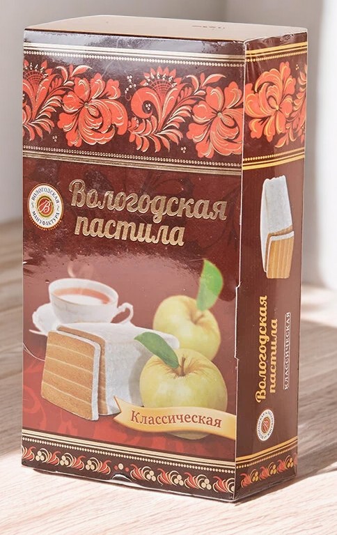 Вологодская пастила без сахара 230 г (6 мес)  коробка