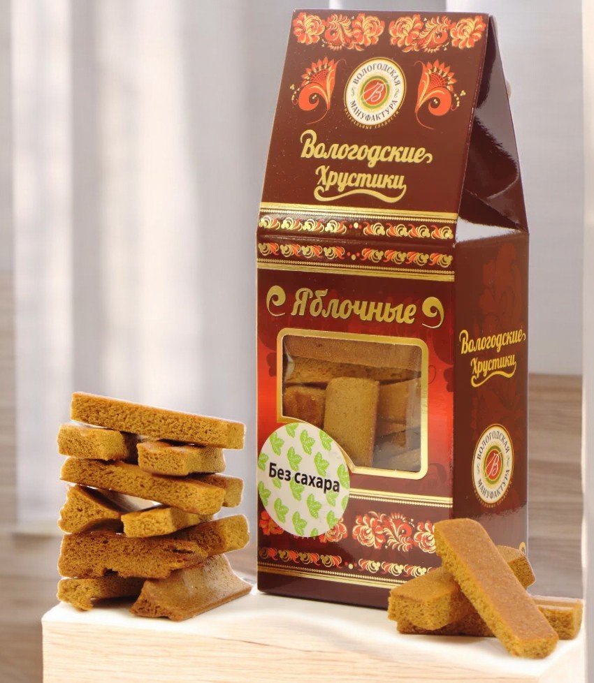 Хрустики яблочные без сахара 60 г (12 мес)  коробка