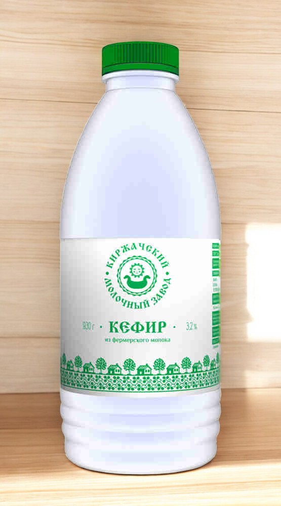Кефир 3,2% 930г (15 сут) ПЭТ бутылка