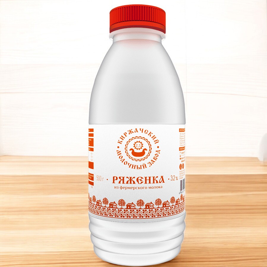 Ряженка 3,2% 500г (16 сут) ПЭТ бутылка
