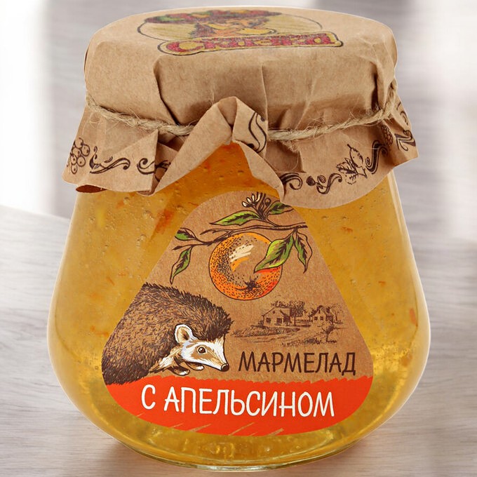 Банка Мармелад АПЕЛЬСИН 300гр (90 сут)