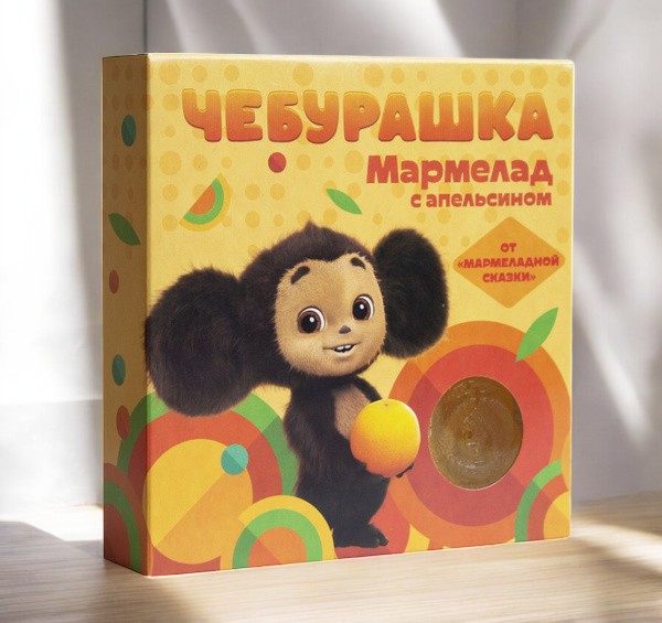 Мармелад ЧЕБУРАШКА АПЕЛЬСИН 300гр (90 сут)