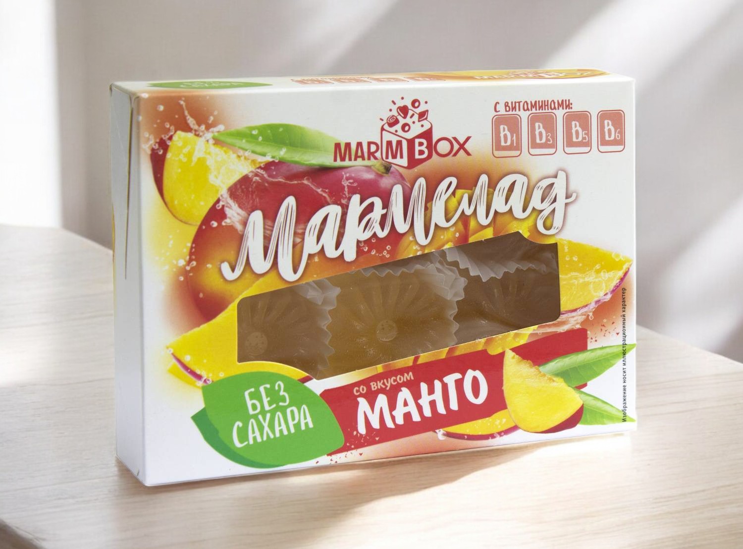 Мармелад Marmbox фруктоза МАНГО 200 (180 сут)