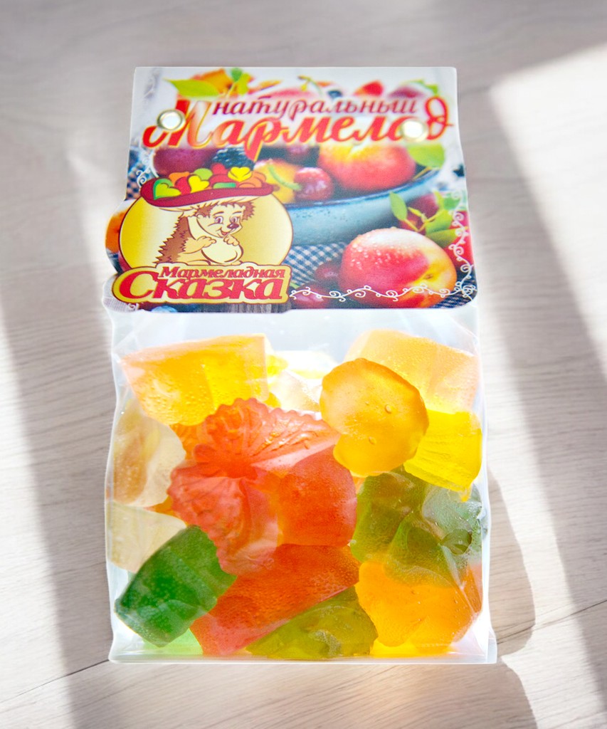 Мармелад АССОРТИ (ФРУКТОВЫЕ ВКУСЫ) 200гр8 (90 сут) пакет