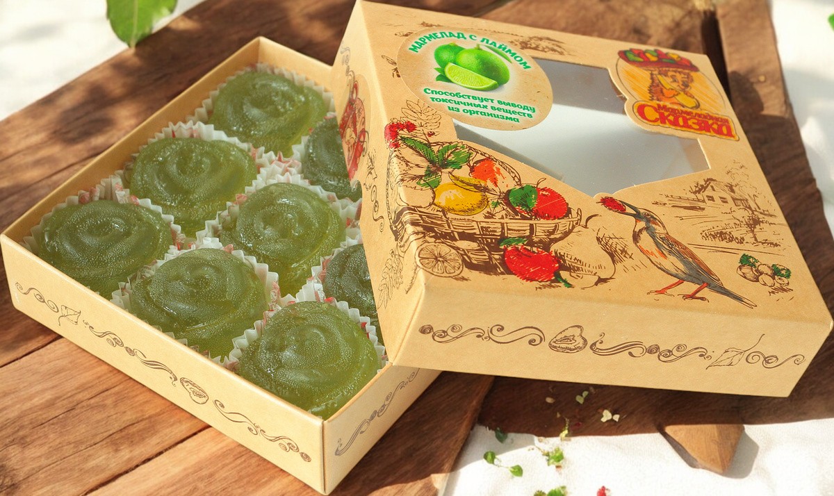 Мармелад ЛАЙМ розочки 300гр (90 сут)