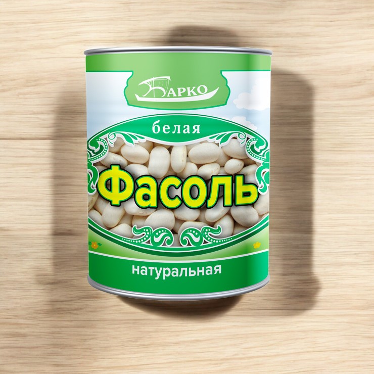 Фасоль белая натуральная ж/б 0,400 кг