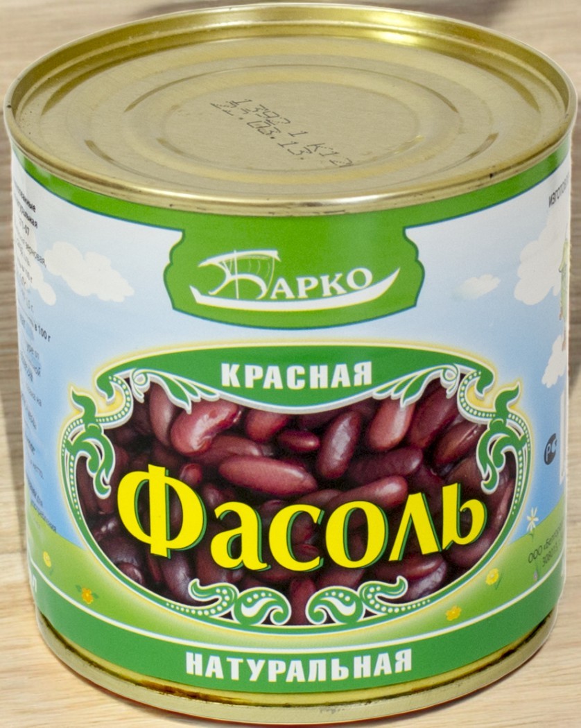 Фасоль натуральная красная ж/б 0,420 кг