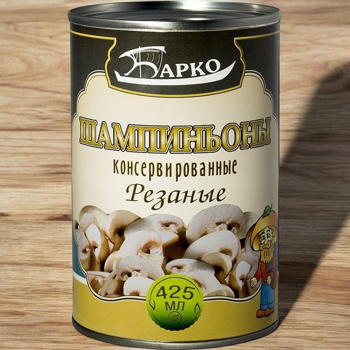 Шампиньоны резаные в ж/б 0,425