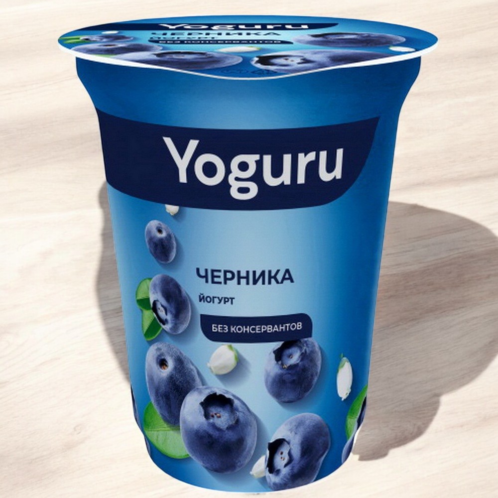 Йогурт “YOGURU” 1,5% стакан 310г черника