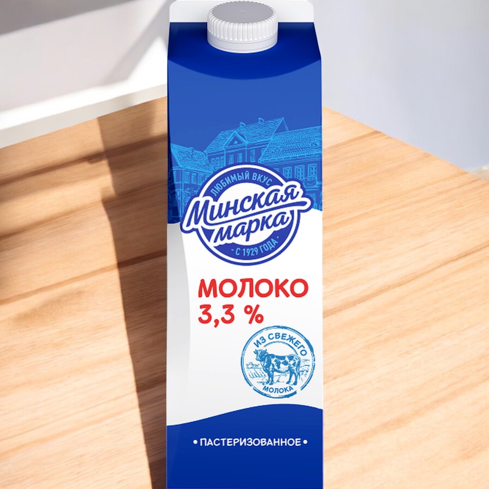 Молоко паст. “” 3,3% пюр-пак 1,0л