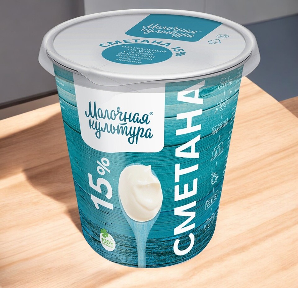 СМЕТАНА 15% 0,27кг (30 сут) стакан